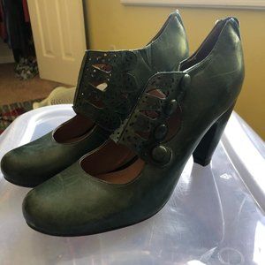 Miz Mooz Sharon Pump 10 Forest green